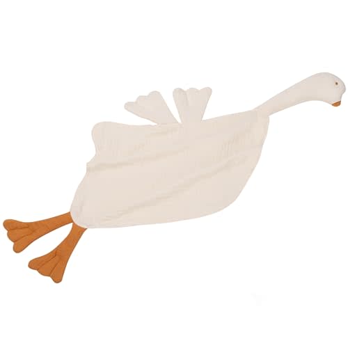TopNature Muslin Baby Lovey Goose Security Blanket for Boys and Girls Adorable Loveys Blanket Snuggly Best Friend Toy