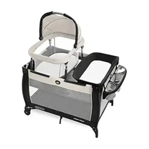 Graco Pack 'n Play Day2Dream Travel Bassinet Playard Features Portable Bassinet Diaper Changer and More (Lo, Lo)
