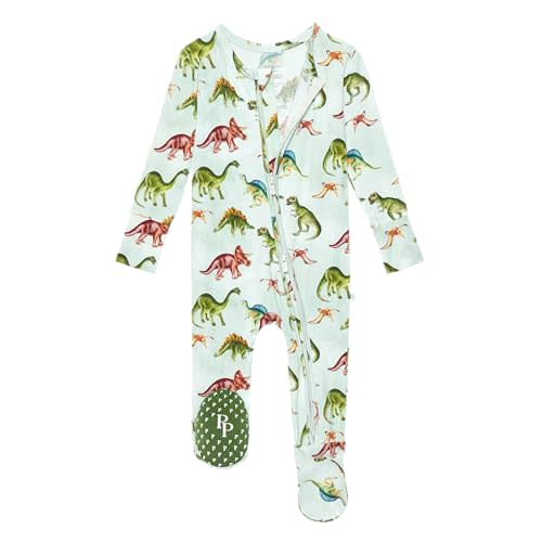 Posh Peanut Baby Boy Footie Pajamas - Soft Viscose Made from Bamboo 2 Way Zipper Sleepers & Onesies
