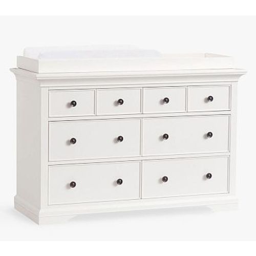Larkin Extra-Wide Nursery Dresser & Topper Set , Simply White