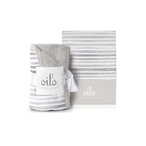 Ink Cuddle Blanket & Jersey Fitted Crib Sheet Set