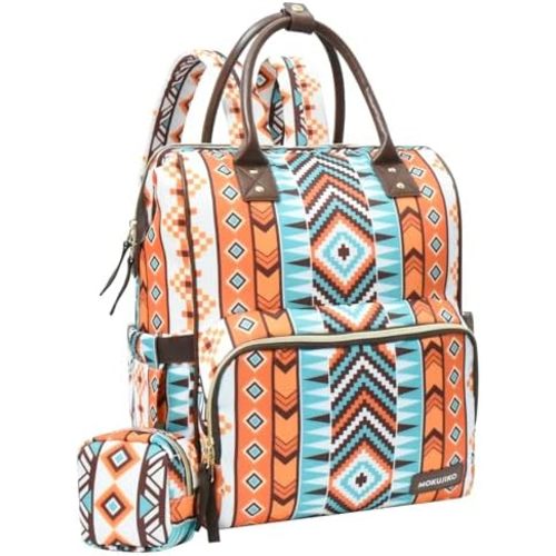 Diaper Bag Backpack for Women, Baby Bag for Mom, Wrangler Diaper Bags, Big Diaper Bag with Stroller Straps Pacifier Case, Multifunctional Unisex Travel Diaper Bag for Mom Dad Women (flower)