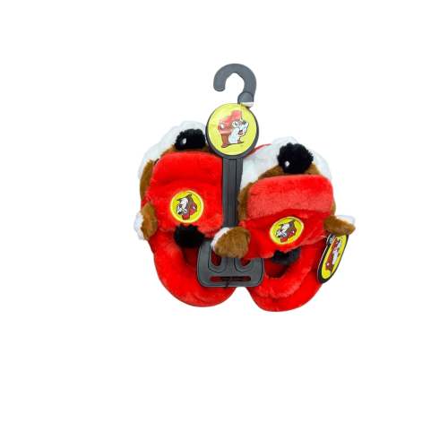 Buc-ee’s 3D Beaver Face Plush Slippers