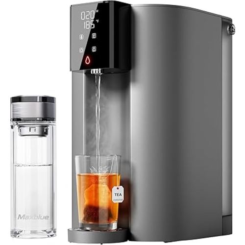 Waterdrop C1H Countertop Reverse Osmosis System, NSF/ANSI 372 Certified, 6 Stage Instant Hot RO Water Filter, No Installation Required, 3:1 Pure to Drain, Glass Bottle Included