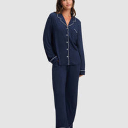 Women's Bamboo Stretch-Knit Long Sleeve Pajama Set | Cozy Earth