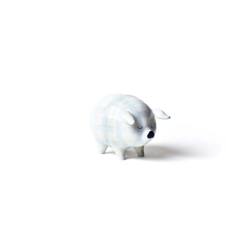 Blue Gingham Piggy Bank | Coton Colors