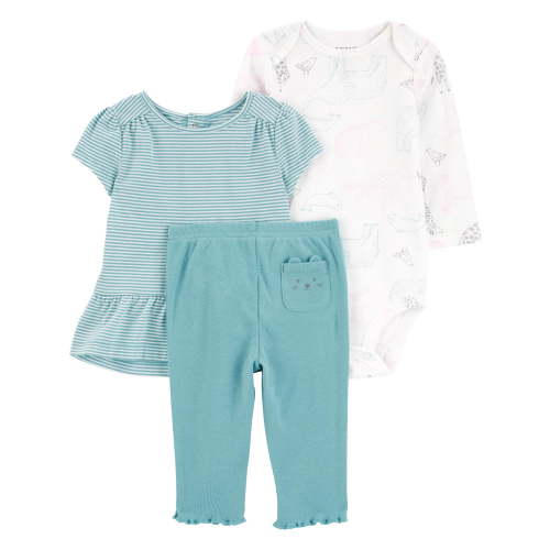 Carter's Child of Mine Baby Girl Outfit Set, 3-Piece, Sizes 0/3-24 Months