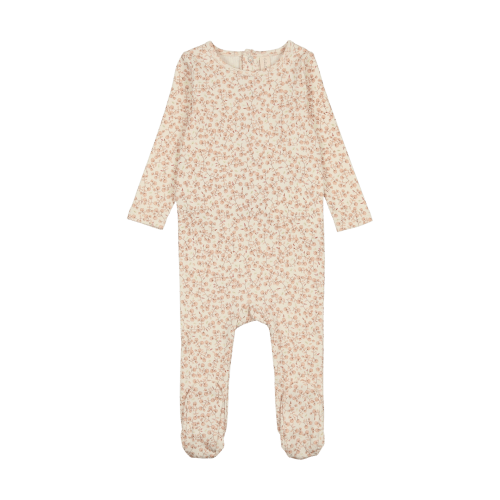 Blue All Over Floral Footie