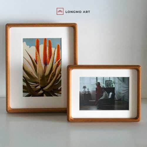 QUADRA-Tabletop Solid Wood Picture Frames: Elegant Photo Display, Free 4x6" Photo Printing