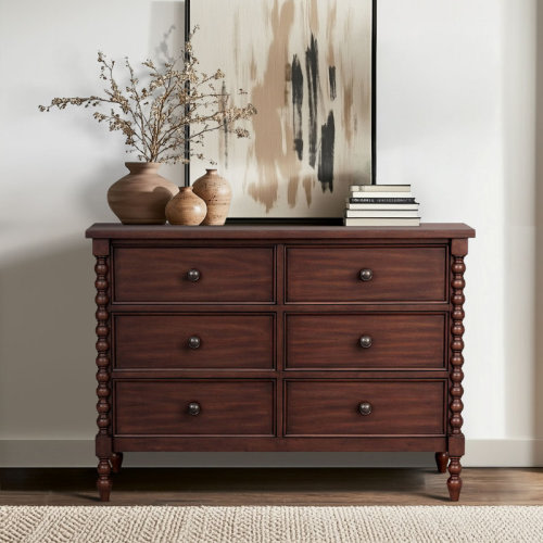 Madison Park Signature Beckett 6-Drawer 46" Small Dresser & Reviews | Wayfair