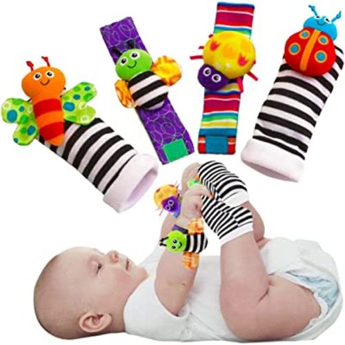 Baby Infant Rattle Socks Toys 3-6 to 12 Months Girl Boy Learning Toy