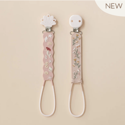 Beadless Silicone Pacifier Clip Set (2-Pack)