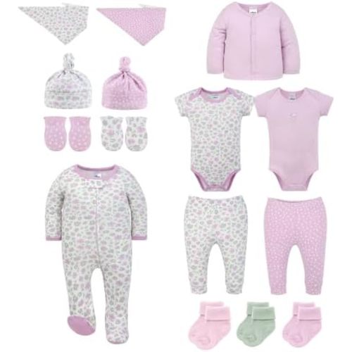 The Peanutshell Conjunto de 15 piezas de ropa para niña recién nacida, 0-3
