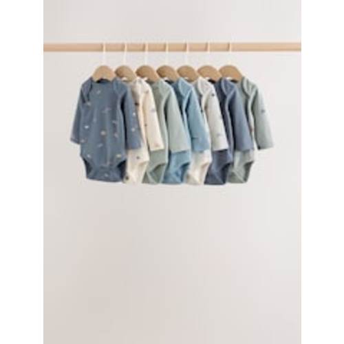 Blue Character Long Sleeve Baby Bodysuit 7 Pack (Up to 3 Months)