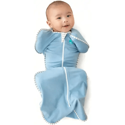 Love to Dream Swaddle UP, Baby Sleep Sack, Self-Soothing Swaddles for Newborns, 8-13 lbs, Snug Fit Helps Calm Startle Reflex, New Born Essentials for Baby, Dusty Blue
