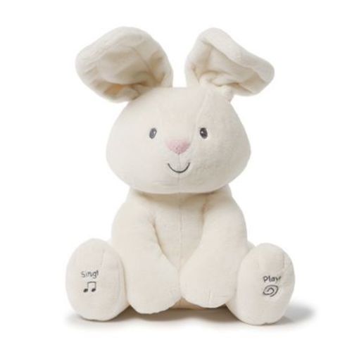 Baby GUND Flora the Bunny Animated Plush, Singing Stuffed Animal Toy for Ages 0 and Up, Cream, 12"