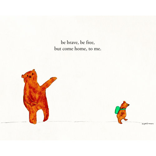 Be Brave Be Free -  signed print by Zeppelinmoon