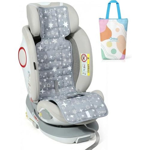 Orzbow Car Seat Cooling Pad with Insulated Bag, Carseat Cooler Pad for Babies Toddler Kids Infant, Portable Baby Cooling Pad for Hot Summer to Keep Comfortable, Grey