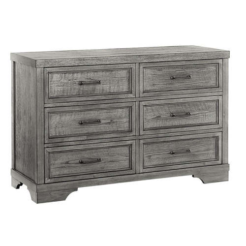 Westwood Foundry 6 Drawer Dresser in Brushed Pewter