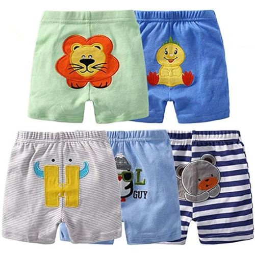 Monvecle Unisex Baby Multi Pieces Newborn to Toddler Cotton Long Pants Shorts Gift Sets