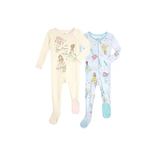 Princess Baby Girls' 2-Pack Footed Sleep N' Play Coveralls - 3-6 Mo