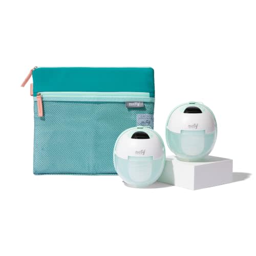 Motif Medical Aura Glow Hands-Free Hospital Grade Breast Pump w/Nighlight | Wireless Hospital Grade Pump - Built-In Nightlight Feature - Includes Wet-Dry Bag