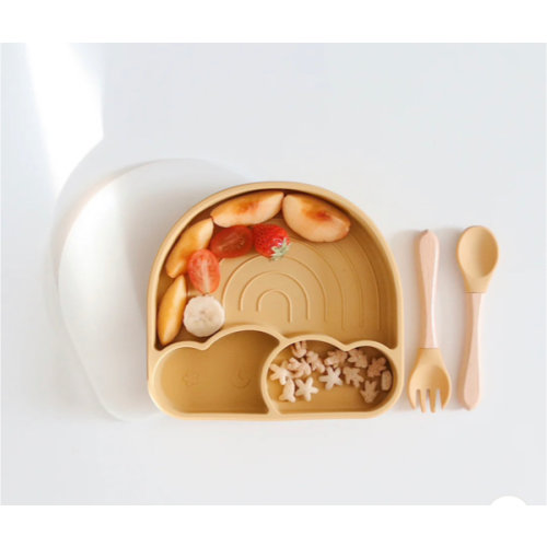 Rainbow Plate & Cutlery Set | Mustard
