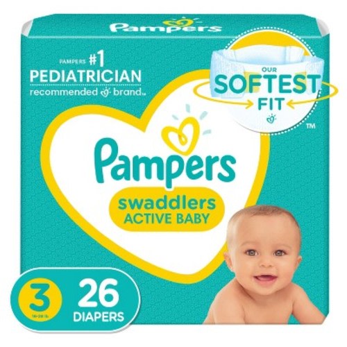 Pampers Swaddlers Disposable Diapers - (Select Size and Count)