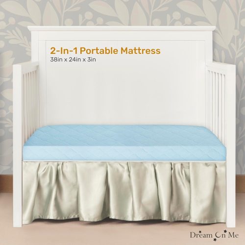 Evolur Rest EZ 2 in 1 Mini Crib Mattress