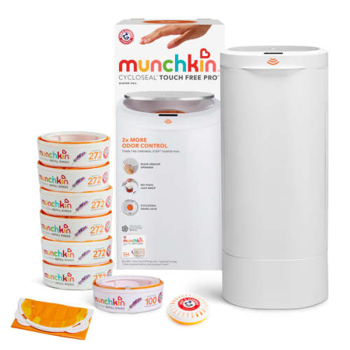 CycloSeal® Touch Free Pro™ Diaper Pail Gift Set | Munchkin
