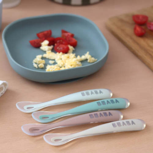 First Stage Silicone Spoon in Natural, Set of 4 | Over The Moon