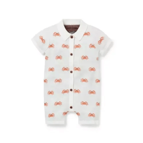 Baby White Crab Baby Crab Knit Romper by Janie and Jack