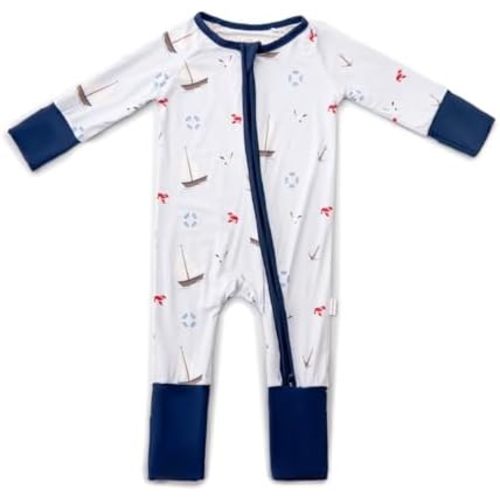 Ultra-Soft Convertible Baby Romper with 2-Way Zipper, Baby Girl Clothes, Baby Boy Clothes, 0–24 Months