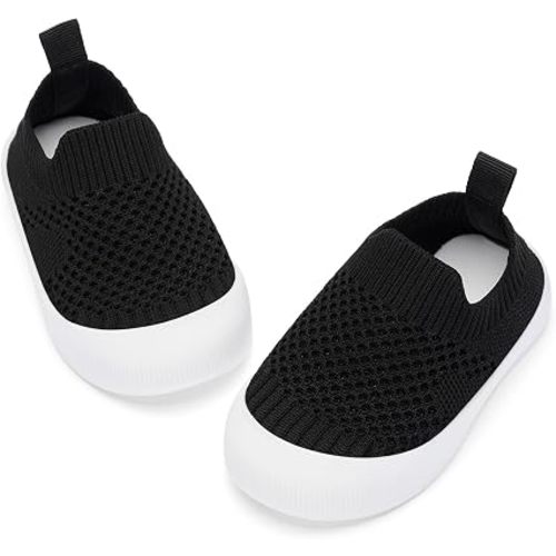 BACSAC Baby Toddler Unisex Infant Shoes Boys Girls Beige Mesh Breathable Non-Slip Soles 6-36 Months