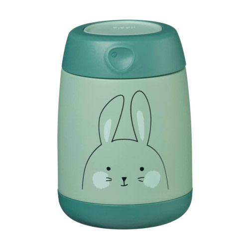 b.box Insulated Food Jar Mini- Bunny Green, 7 oz