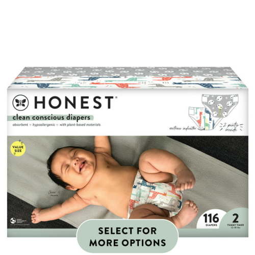 The Honest Company, Clean Conscious™ Diapers, Size 2, 116 Count (Select for More Options)
