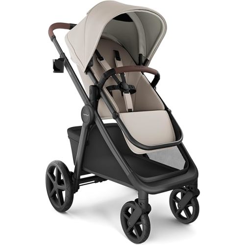 Mompush Ultimate 3 Baby Stroller, Premium Convertible Full-Size Stroller for Toddler to 50 lbs – 11.8" All-Terrain Wheels; Four-Wheel Suspension; Reversible Extendable Seat; One-Second Fold