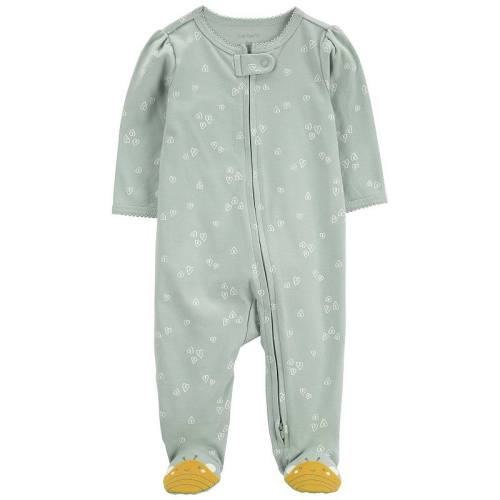 Baby Girl Carter's Bee Zip 2-Way Zip Cotton Sleep & Play