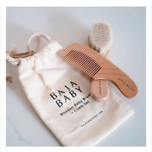Wooden Brush & Comb Set | Snuggle Bugz | Canada's Baby Store