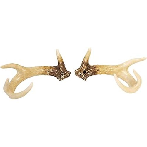 BestGiftEver Faux Antler Curtain Tiebacks Set of 2 for Cabin Lodge Home Decor - Rustic Antler Holdbacks and Curtain Holders for Wall - Ideal for Outdoor Nature Lovers and Hunting Enthusiast