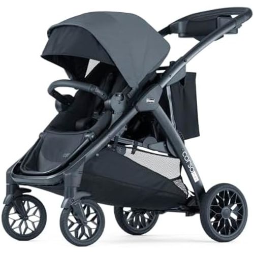 Chicco Corso Flex Single-to-Double Convertible Stroller w/Parent Tray