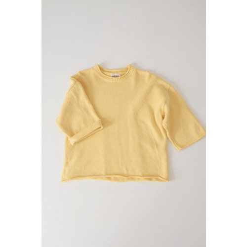 Rolly Knit Jumper – Butter | Kids Cotton Jumper | Worn Curations – WORN CURATIONS