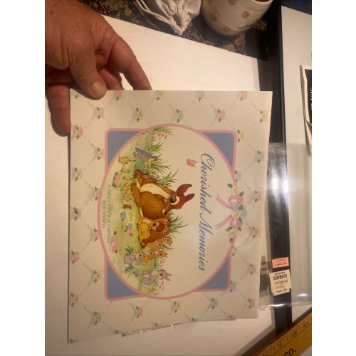 Disney Bambi Cherished Memories memory book-1993 Vintage New Disney with sticker