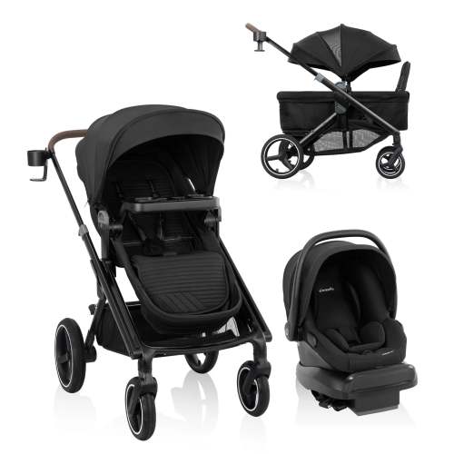 Transformer Travel System Stroller with LiteMax Infant Car Seat - Black