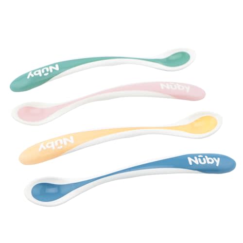 Nuby Hot Safe Feeding Spoons, 4 Count