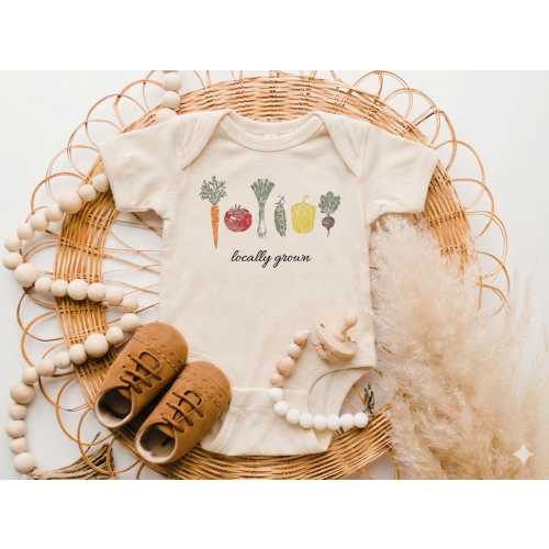 Locally Grown Baby ONESIES® Funny Onesie® for Baby Locally Grown Funny Shirt