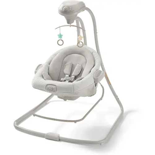 Graco DuetConnect LX Baby Swing and Bouncer - 2-in-1 Infant Swing and Baby Rocker, Newborn Essential, Gifts for New Parents