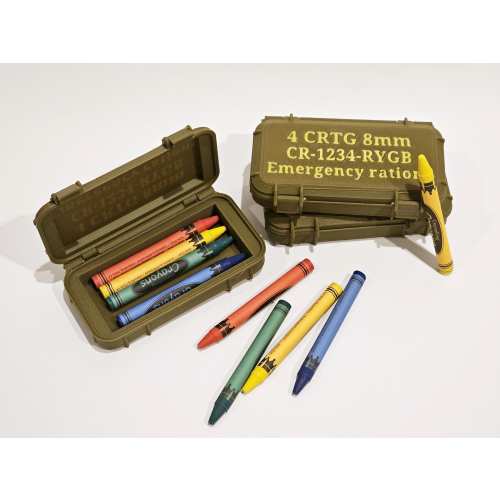 Crayon eater USMC tactical ammo pelican case gag gift Marine Corps