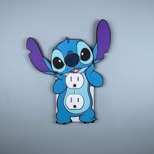 Stitch Outlet Cover | Toggle Cover Plate | Room Decor | Fun Wall Art