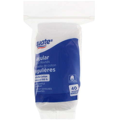 Equate Regular Cotton Rounds, 40 pack - Walmart.ca